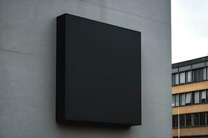 Signage Photo For Logo Mockups. Ai generative