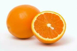 Oranges On White. Ai generative photo