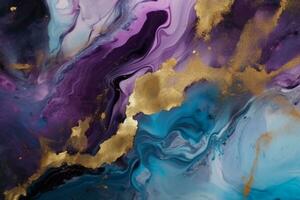 Trendy Watercolor Ink Texture. Ai generative photo
