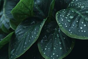 Green Leaves. Ai generative photo