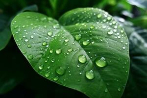 Green Leaves. Ai generative photo