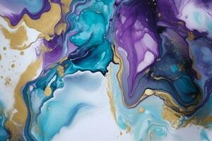 Trendy Watercolor Ink Texture. Ai generative photo