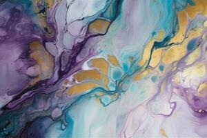 Trendy Watercolor Ink Texture. Ai generative photo