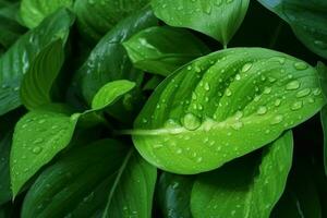 Green Leaves. Ai generative photo