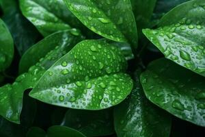 Green Leaves. Ai generative photo