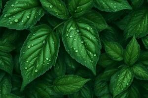 Green Leaves. Ai generative photo