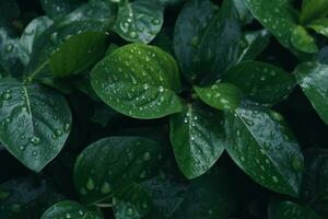 Green Leaves. Ai generative photo