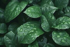 Green Leaves. Ai generative photo