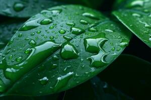 Green Leaves. Ai generative photo