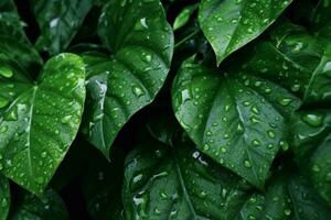Green Leaves. Ai generative photo