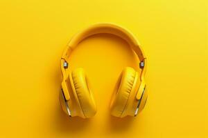 Modern 3D Headphones. Ai generative photo