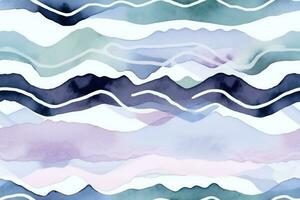 Abstract Watercolor Seamless Pattern. Ai generative photo