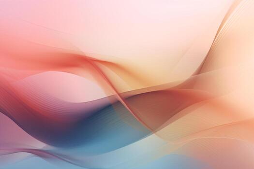 Trendy Waving Shapes Background. Ai generative photo