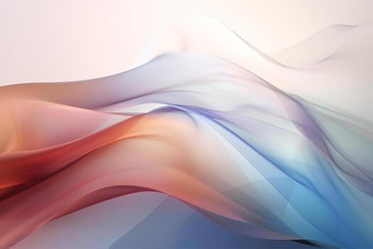 Trendy Waving Shapes Background. Ai generative photo