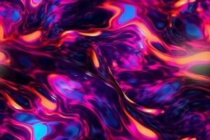 Trendy Liquify Seamless Pattern. Ai generative photo