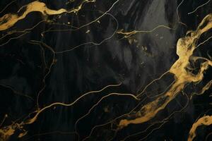 Black Marble Texture. Ai generative photo