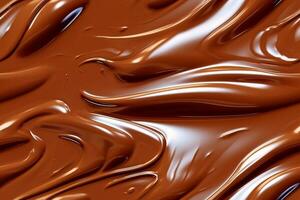 Chocolate Cream Seamless Pattern. Ai generative photo