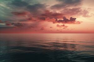 Horizone Line Background. Ai generative photo