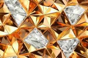 Seamless Luxury Diamond Texture. Ai generative photo