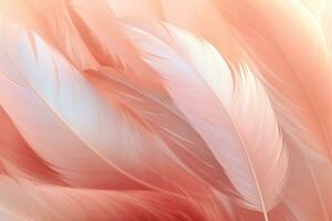 Soft Feathers Wallpaper. Ai generative photo