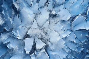 Fresh Ice Background. Ai generative photo