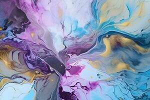 Trendy Watercolor Ink Texture. Ai generative photo