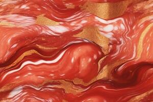 Seamless Luxury Realgar Pearlescent Texture. Ai generative photo