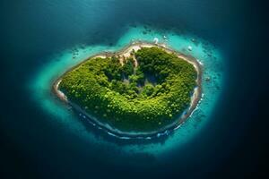 Aerial View Of Landscape. Ai generative photo