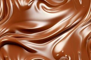 Chocolate Cream Seamless Pattern. Ai generative photo