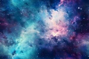 Seamless Galaxy Pattern. Ai generative photo