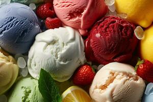 Photo Of Delicious Ice Cream. Ai generative