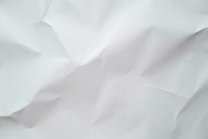 White Creased Paper Texture. Ai generative photo