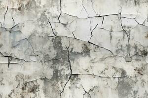 Seamless Cracked Wall Texture. Ai generative photo