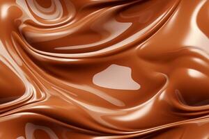 Chocolate Cream Seamless Pattern. Ai generative photo