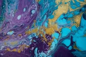 Trendy Watercolor Ink Texture. Ai generative photo