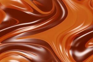 Chocolate Cream Seamless Pattern. Ai generative photo