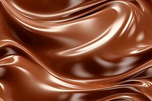 Chocolate Cream Seamless Pattern. Ai generative photo