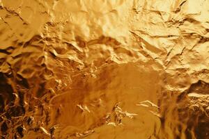 Gold Foil Texture. Ai generative photo