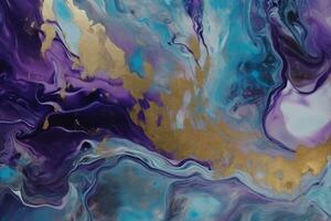 Trendy Watercolor Ink Texture. Ai generative photo