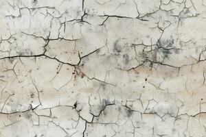 Seamless Cracked Wall Texture. Ai generative photo