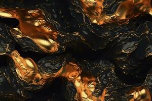 Seamless Lava Texture. Ai generative photo