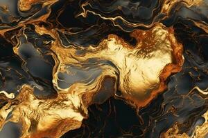 Seamless Lava Texture. Ai generative photo