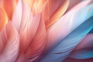 Soft Feathers Wallpaper. Ai generative photo