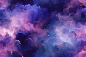 Seamless Galaxy Pattern. Ai generative photo