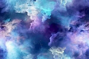 Seamless Galaxy Pattern. Ai generative photo