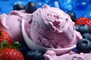 Photo Of Delicious Ice Cream. Ai generative