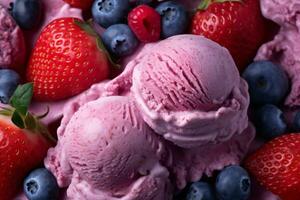 Photo Of Delicious Ice Cream. Ai generative