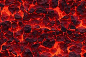 Seamless Lava Pattern. Ai generative photo