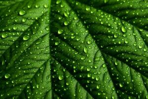 Green Leaves. Ai generative photo
