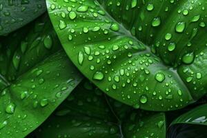 Green Leaves. Ai generative photo